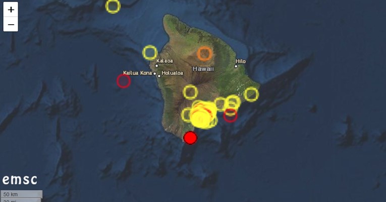 Havaje uzdrmao potres magnitude 6.2