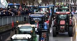 FOTO Prosvjed poljoprivrednika u Bruxellesu, tisuće traktora na ulicama
