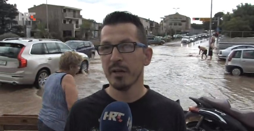 Veliko nevrijeme u Makarskoj, poplavljene ceste, podrumi... Građani bijesni