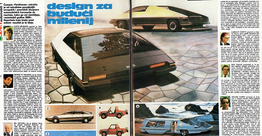 Kako su vodeći dizajneri prije 40 godina zamišljali automobil budućnosti