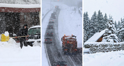 U Gorskom kotaru hrpa snijega, autocestom se jedva vozilo. Zabijelilo se i u nizinama
