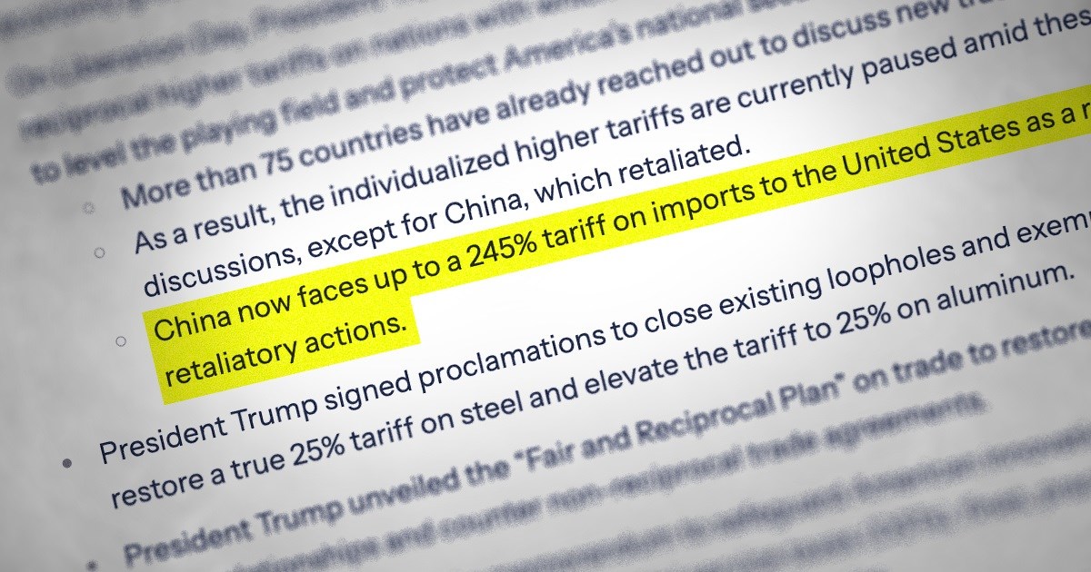 Trump prijeti Kini carinama do 245%. Kina: Besmislena igra brojki, idemo do kraja