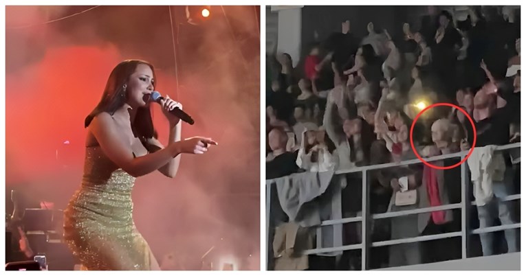 VIDEO Vesela bakica bila je glavna zvijezda na koncertu Aleksandre Prijović u Nišu