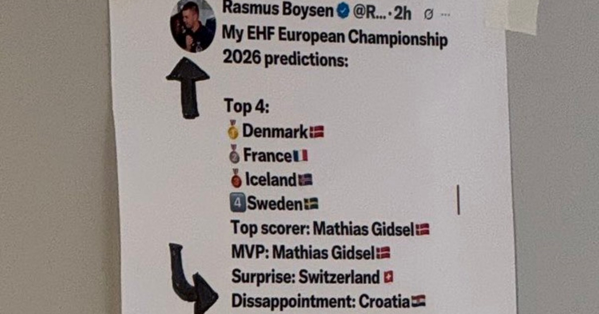 Pogledajte što su hrvatski rukometaši zalijepili na zid hotela u Malmöu