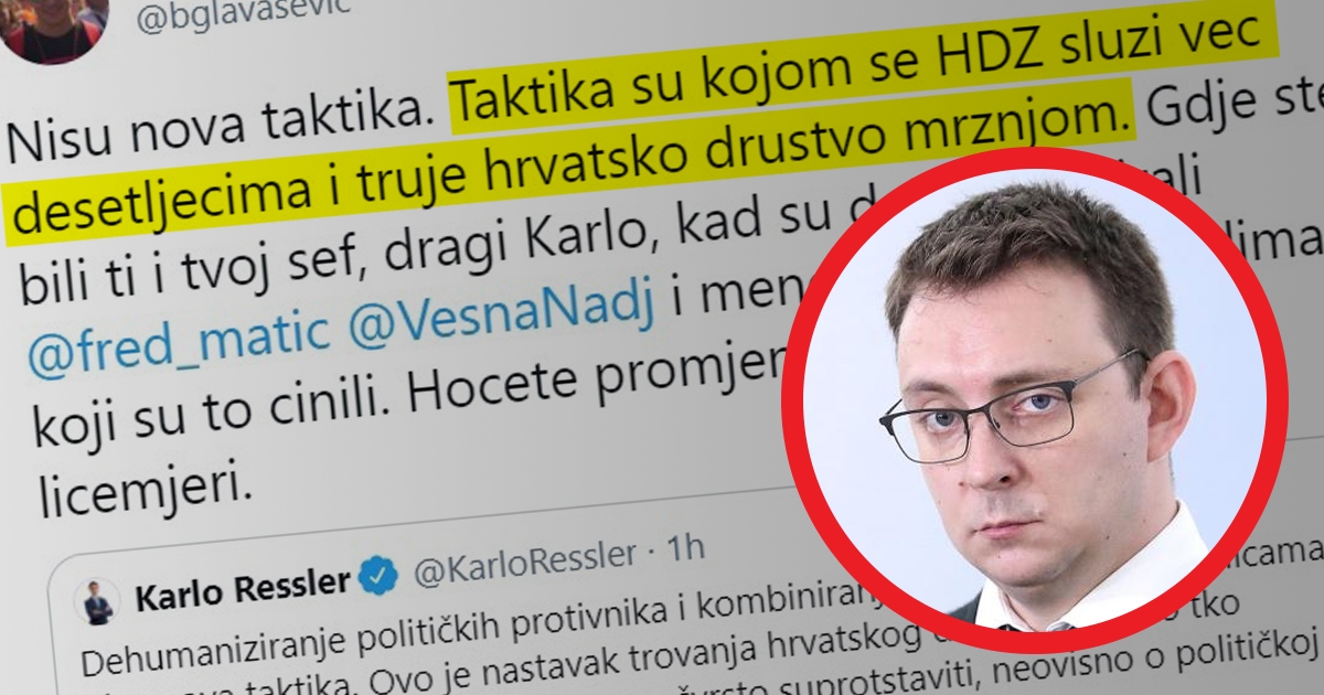 Glavašević: Karlo, gdje ste bili ti i tvoj šef kad su dehumanizirali mene? U šatoru