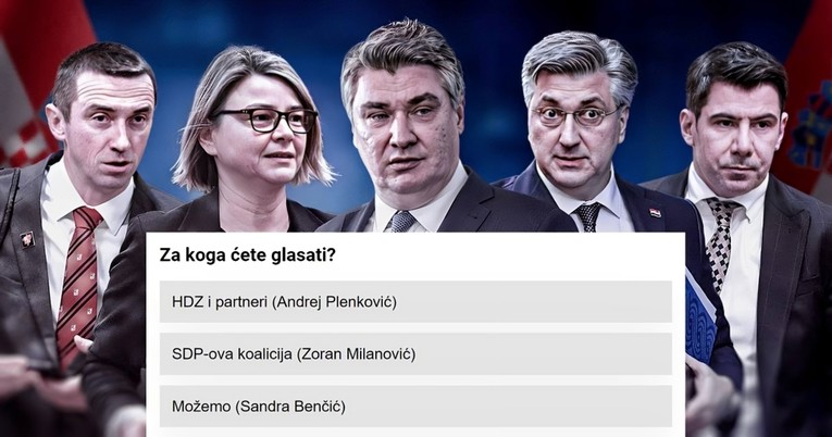 VELIKA ANKETA Izbori su za točno dva tjedna. Za koga ćete glasati?