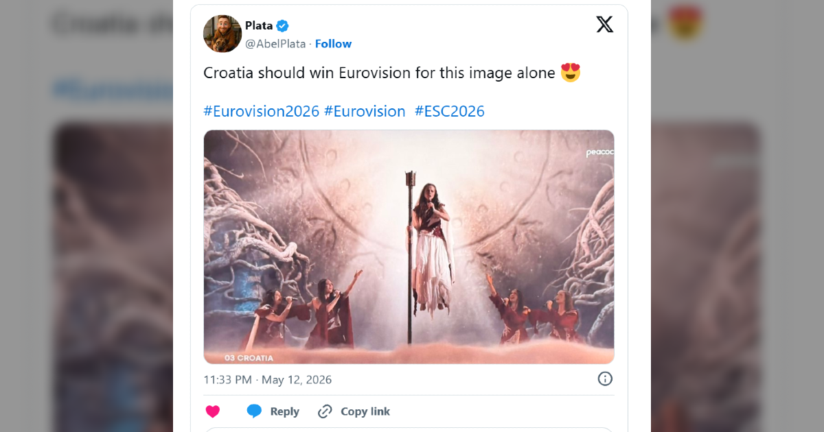 "Hrvatska bi trebala pobijediti na Eurosongu samo zbog ove slike"
