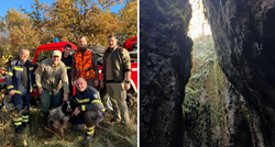 Vatrogasci iz Poreča spasili psa iz jame duboke 30 metara