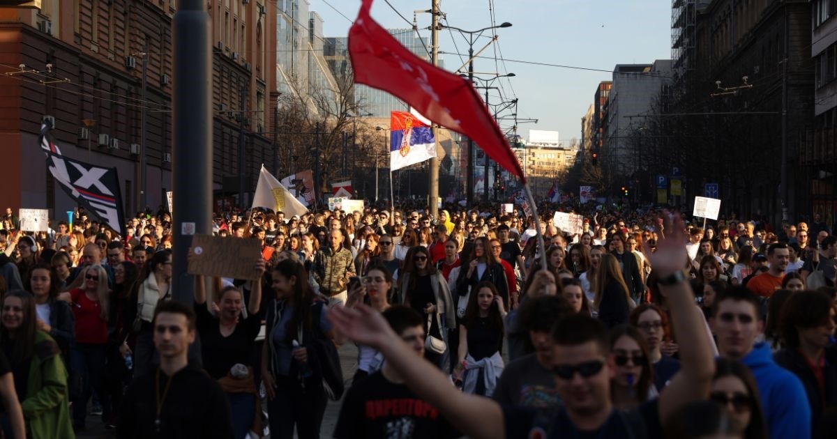 VIDEO Veliki prosvjedi u Srbiji