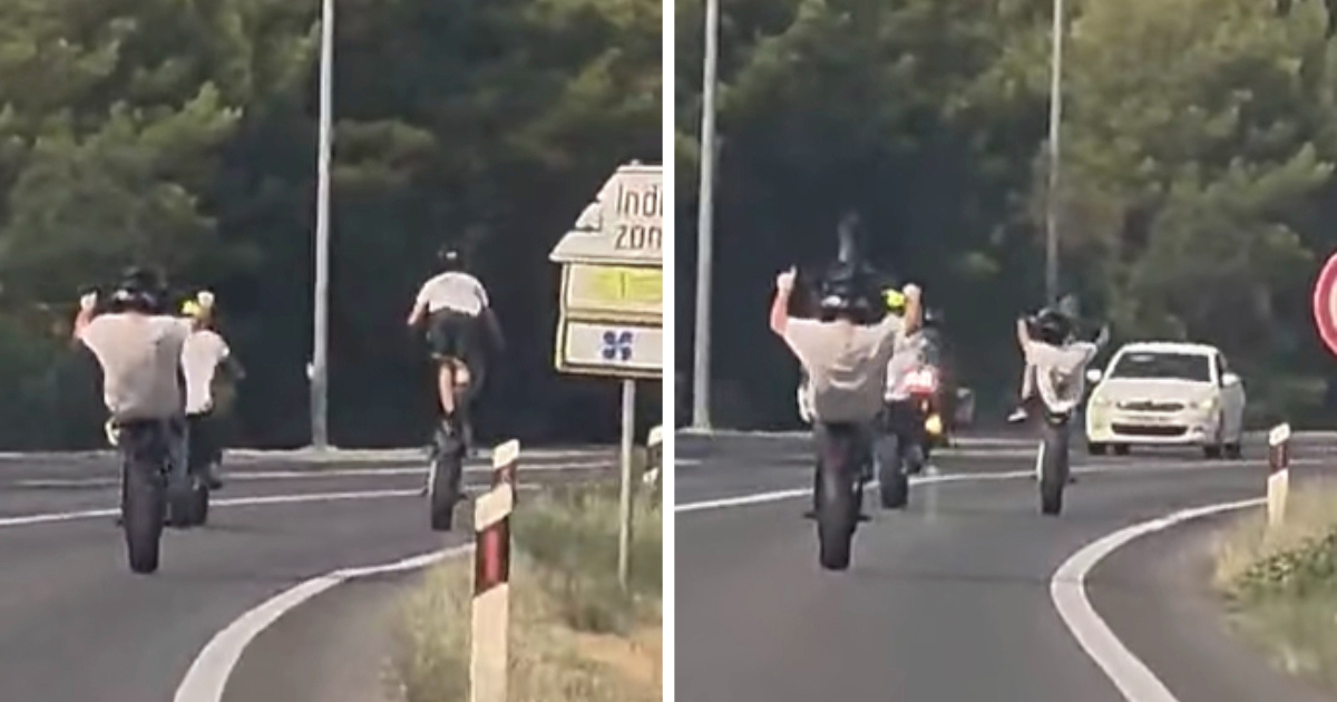 VIDEO Divljali na motorima kod Šibenika. Policija pronašla i kaznila četvoricu Danaca