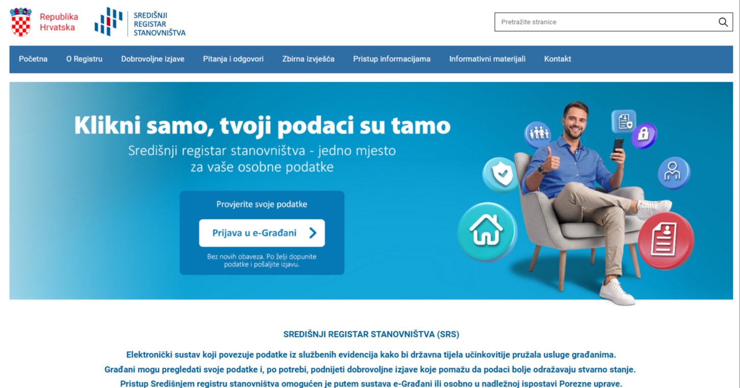 Uveden Središnji registar stanovništva