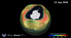 Ozonska rupa nad Antarktikom dosegnula rekordnu veličinu, znanstvenici zabrinuti