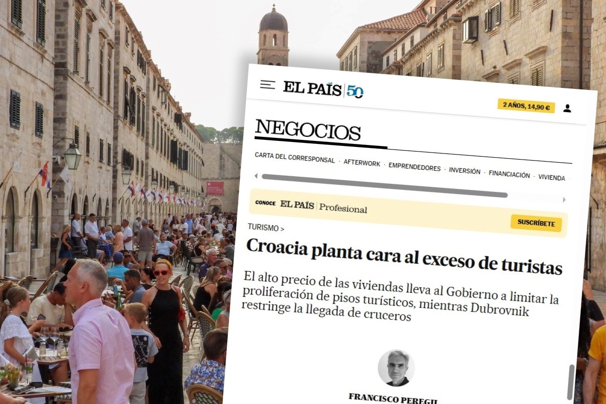 El Pais: Hrvatska ima iste probleme s turizmom kao i Španjolska, samo još gore