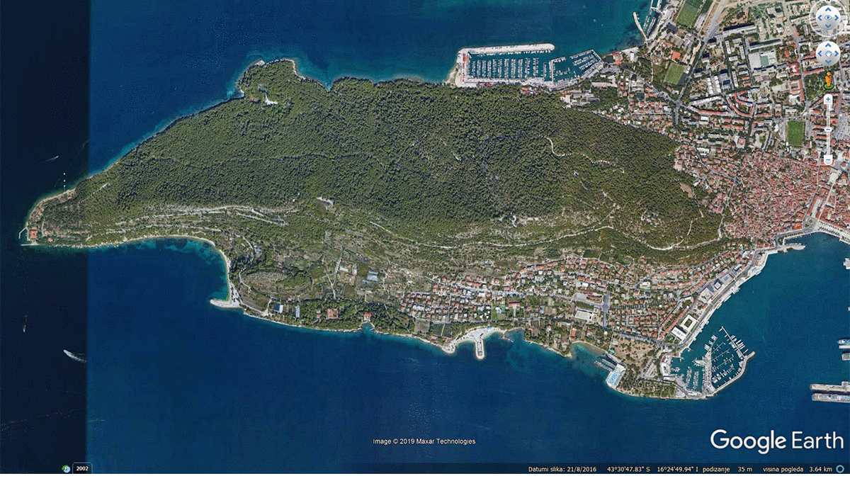 Google objavio nove zračne snimke, splitski Marjan izgleda katastrofalno