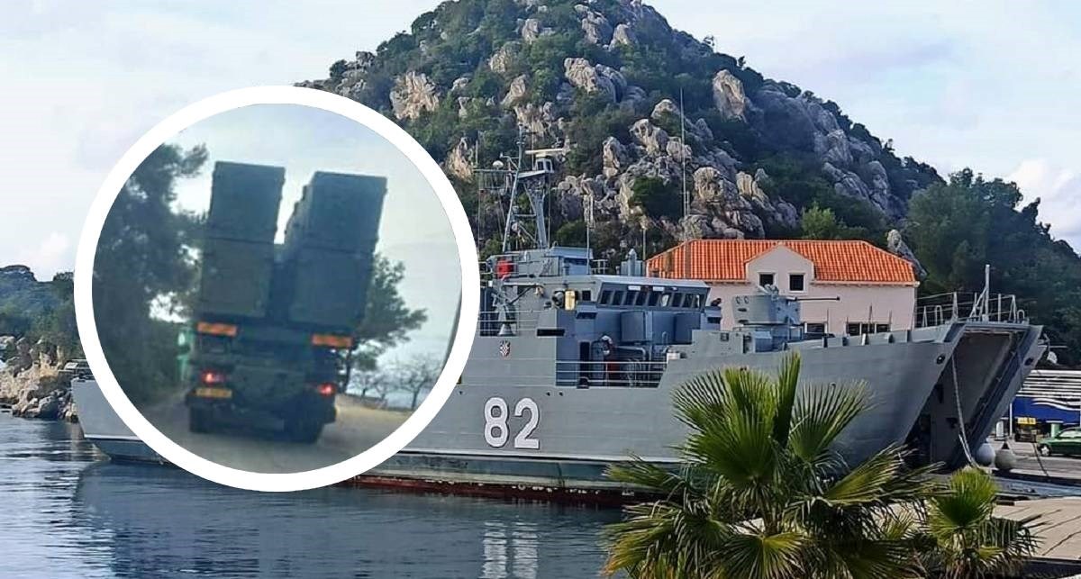 FOTO Na Mljetu iskrcani vojska i raketni sustav velikog dometa