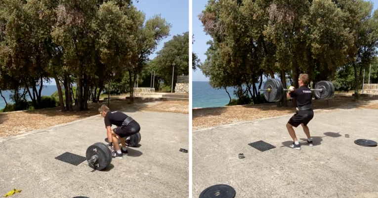 Filip Zubčić uz plažu diže utege teške preko 100 kilograma, ljudi kažu: Koja zvijer