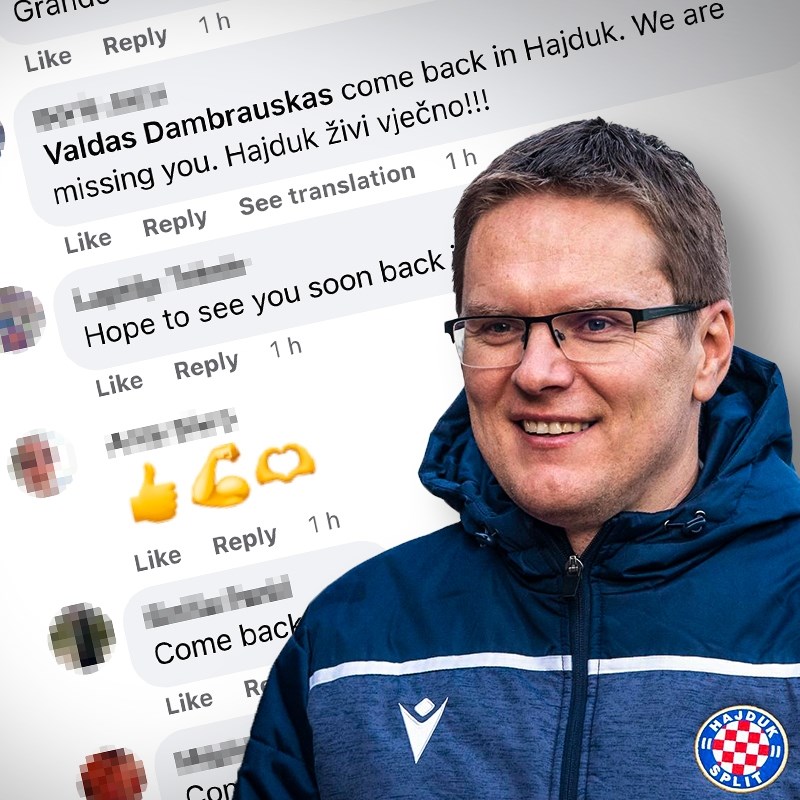 Dambrauskas se pohvalio uspjehom u Grčkoj. Slijedio je šou hajdukovaca u komentarima