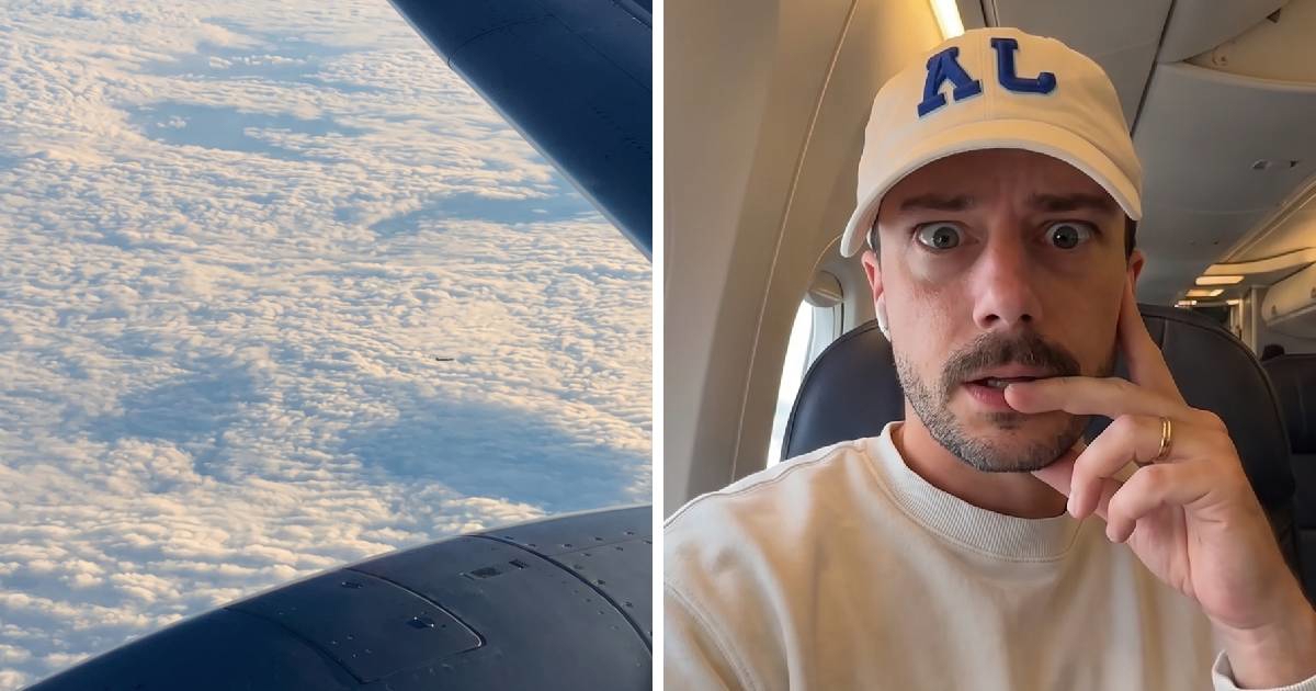 Tip snimao kroz prozor aviona, a onda shvatio nešto neočekivano