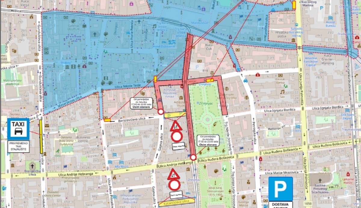 Počinje posebna prometna regulacija u centru Zagreba. Evo karti i detaljnih uputa