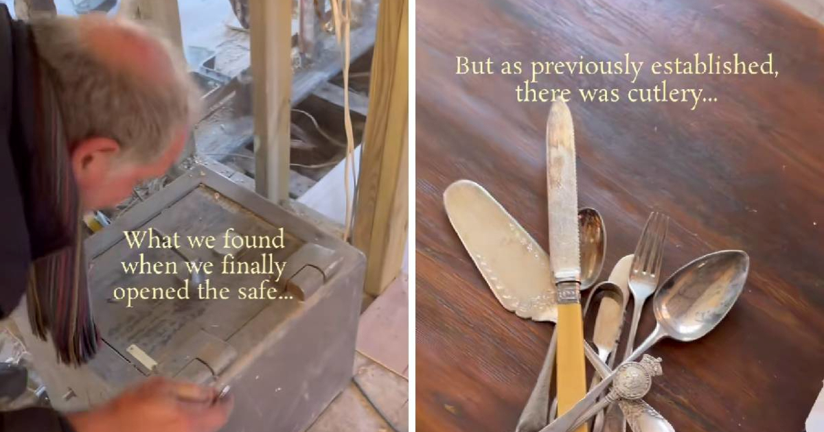 Obitelj pronašla stari sef tijekom obnove, iznenadili su se kad su ga otvorili