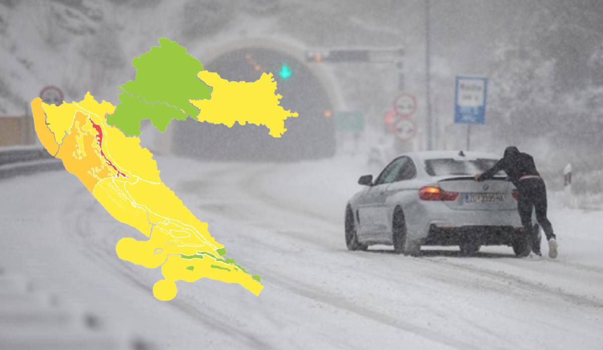 Stižu jaka promjena i hladna fronta. Za Božić izdan niz upozorenja