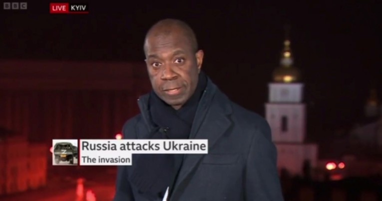 BBC-jev reporter se javio iz Kijeva, niz obraz mu se slijevala suza