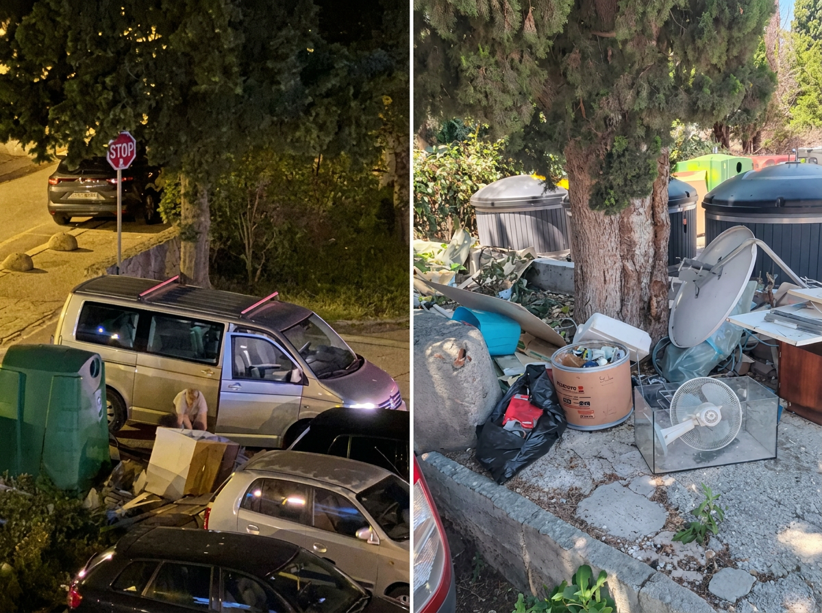 Pogledajte kako se ljudi rješavaju glomaznog otpada po Splitu
