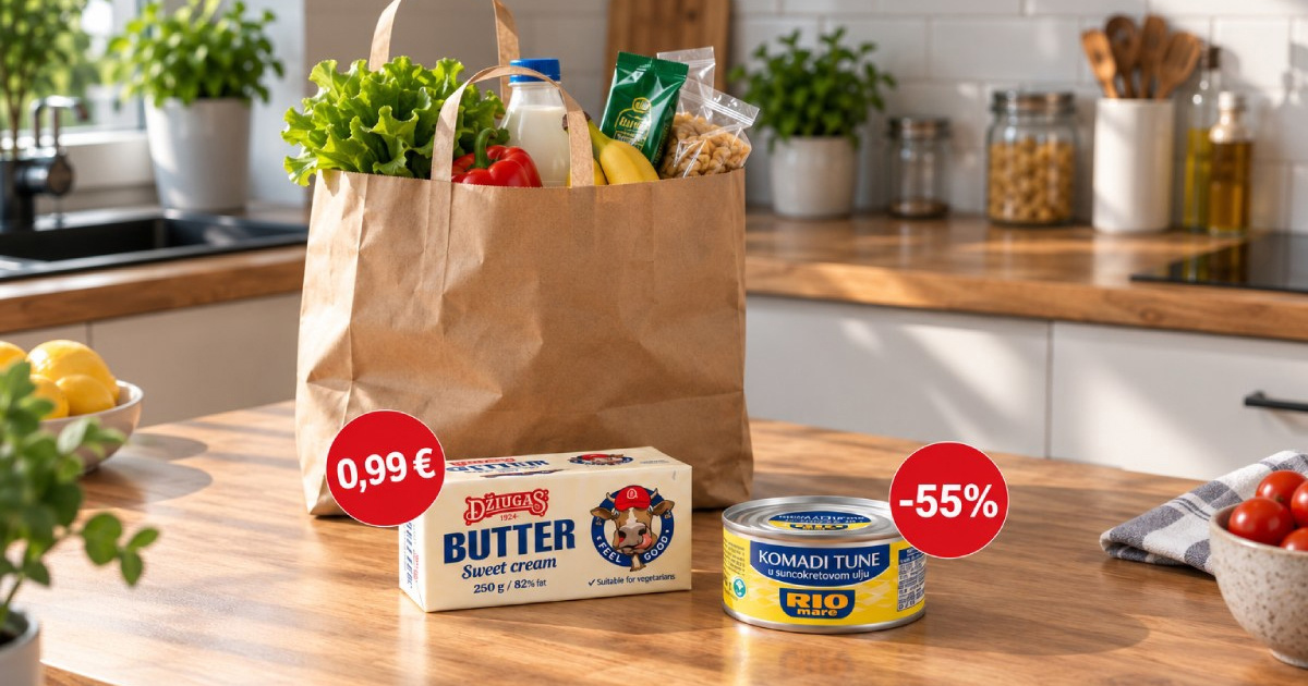 Najbolje cijene danas: Rio Mare tuna na -55%, maslac za manje od 1 eura