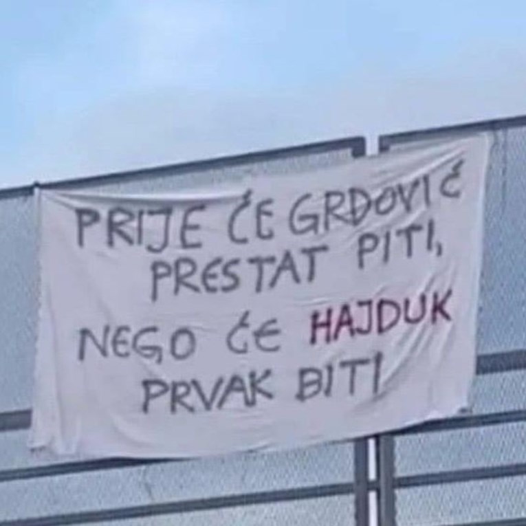 FOTO Dan nakon derbija u Splitu osvanula provokativna poruka