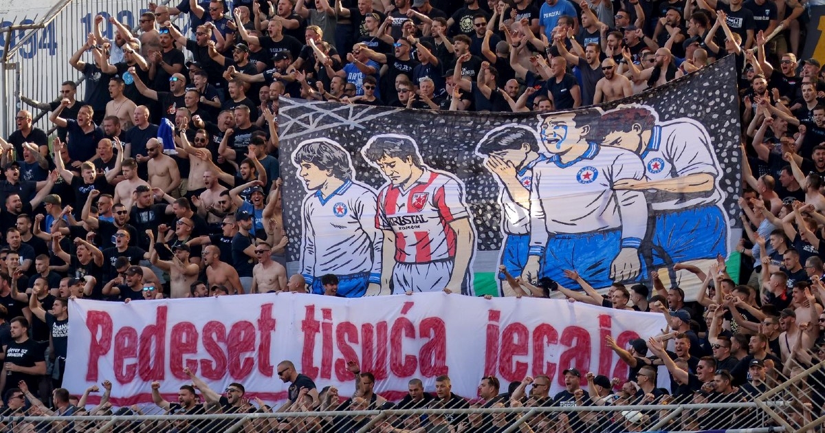 Pogledajte transparent koji su Bad Blue Boysi izvjesili na Poljudu