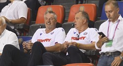 Toni Kukoč u dresu Hajduka na Poljudu gleda utakmicu Hajduka i Villarreala
