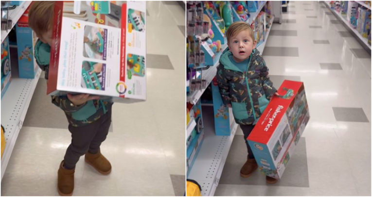 Hit snimka: Klinac je na urnebesan način nasamario tatu da mu kupi igračku koju želi
