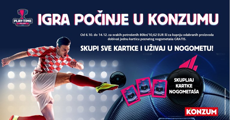 Igra počinje u Konzumu – skupi ekskluzivnu kolekciju nogometnih kartica