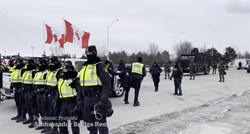 VIDEO Ovako je policija razbila blokadu na glavnom graničnom prijelazu Kanade i SAD-a