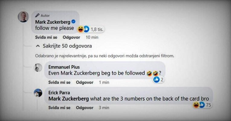 Zuckerberg objavom zbunio tisuće ljudi pa obrisao status: "Zapratite me, molim vas"
