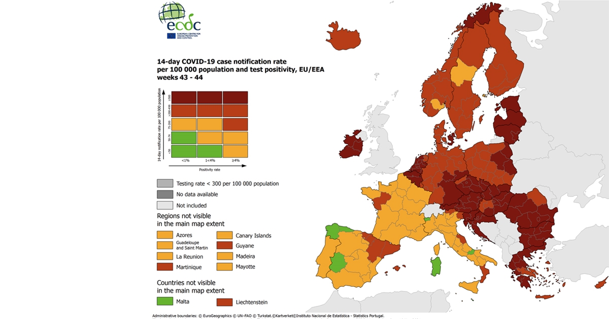 ECDC: Hrvatska među 10 zemalja EU u kojima je stanje s koronom vrlo zabrinjavajuće