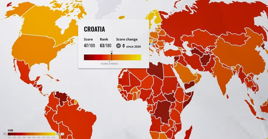 Objavljeno veliko istraživanje korupcije u svijetu, Hrvatska gora od Ruande i Jordana