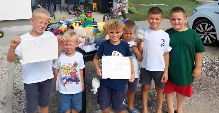 Djeca iz Cerne prodaju igračke za pomoć susjedima: "Skupljamo za popravak krova"