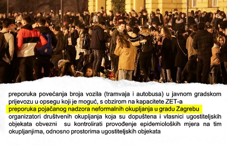 U Zagrebu kreće stroža kontrola spontanih javnih okupljanja