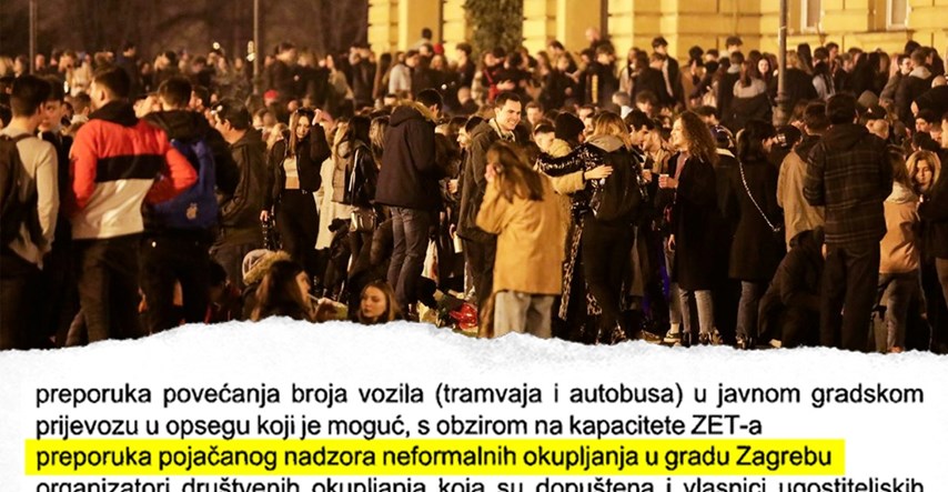 U Zagrebu kreće stroža kontrola spontanih javnih okupljanja