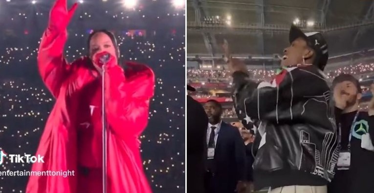 VIDEO Reakcija Rihanninog dečka na njen nastup na Super Bowlu je hit
