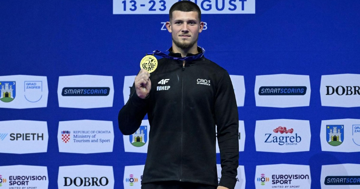 Čudesni Kovtun osvojio još jedno zlato za Hrvatsku na EP-u u gimnastici