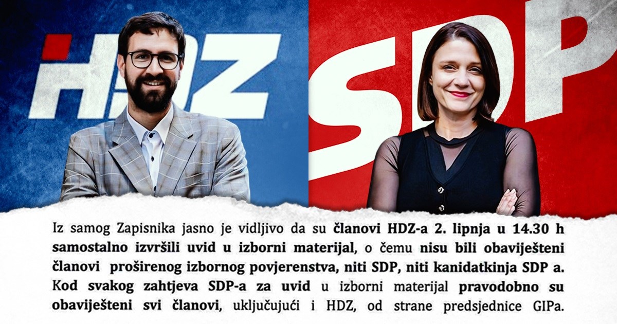 SDP-ovci Korčule optužili HDZ za prepravljanje listića. GONG za ponovljene izbore