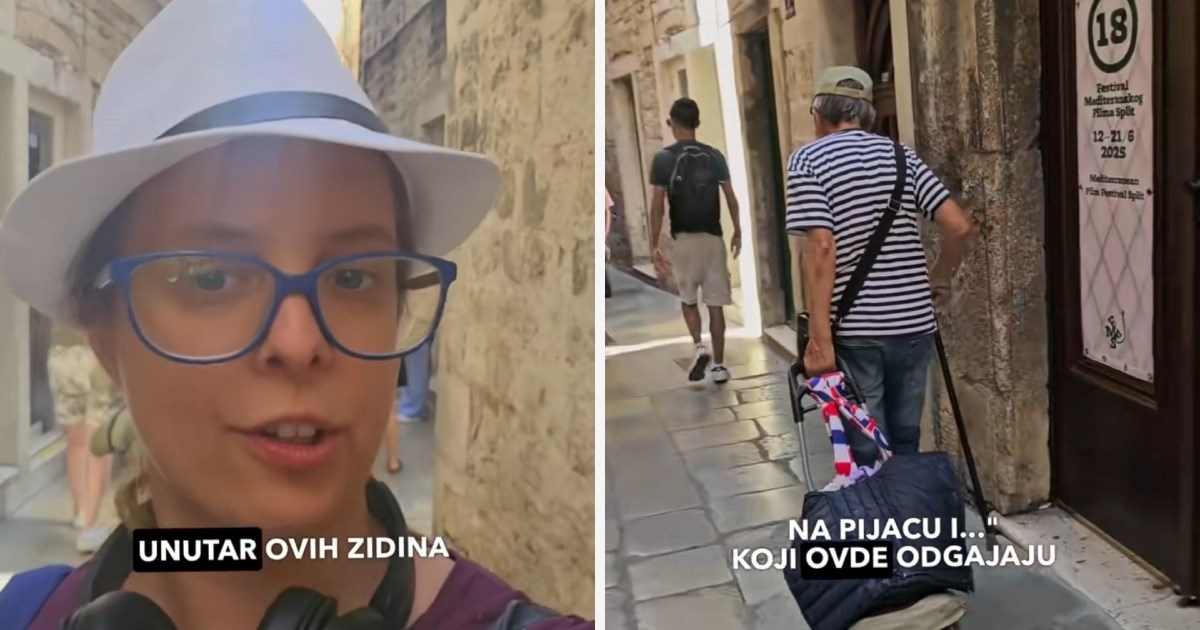 Video srpske tiktokerice oduševio Splićane: "Lijep opis našeg prekrasnog grada"