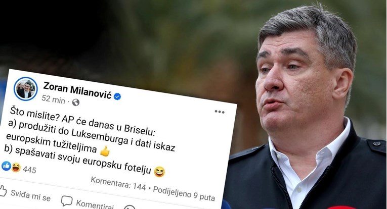Milanović napravio anketu na Facebooku. "Što AP danas radi u Briselu?"
