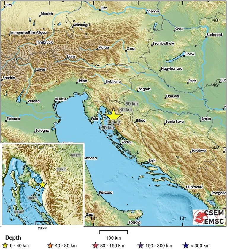 Umjeren potres kod Senja, osjetio se od Rijeke do Raba