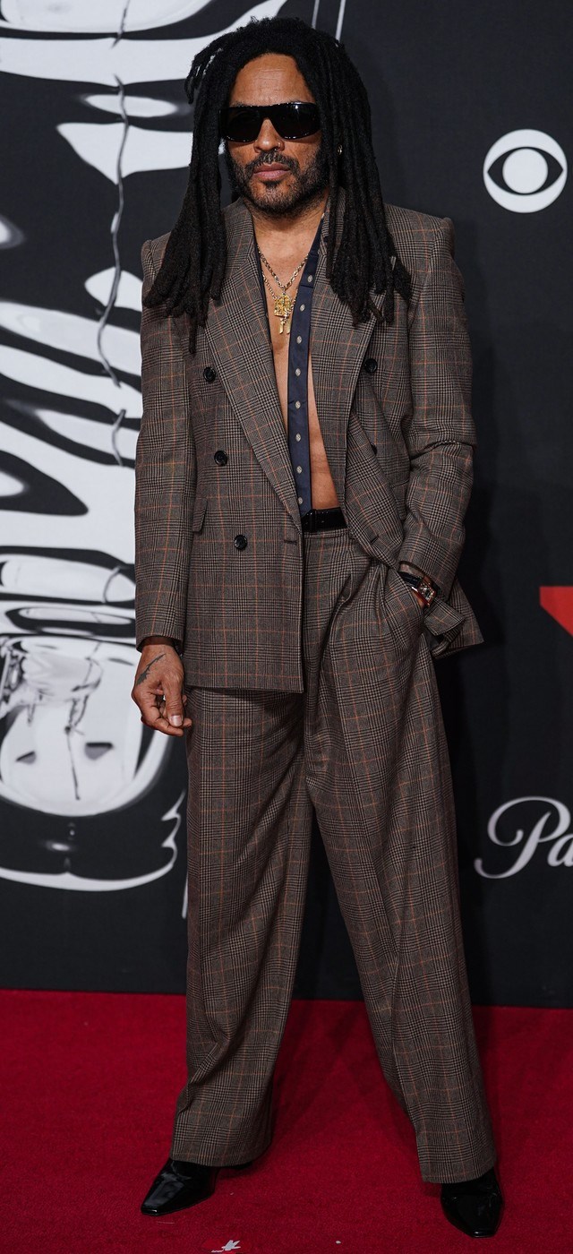 "Božanstven": Lenny Kravitz oduševio u kariranom od glave do pete