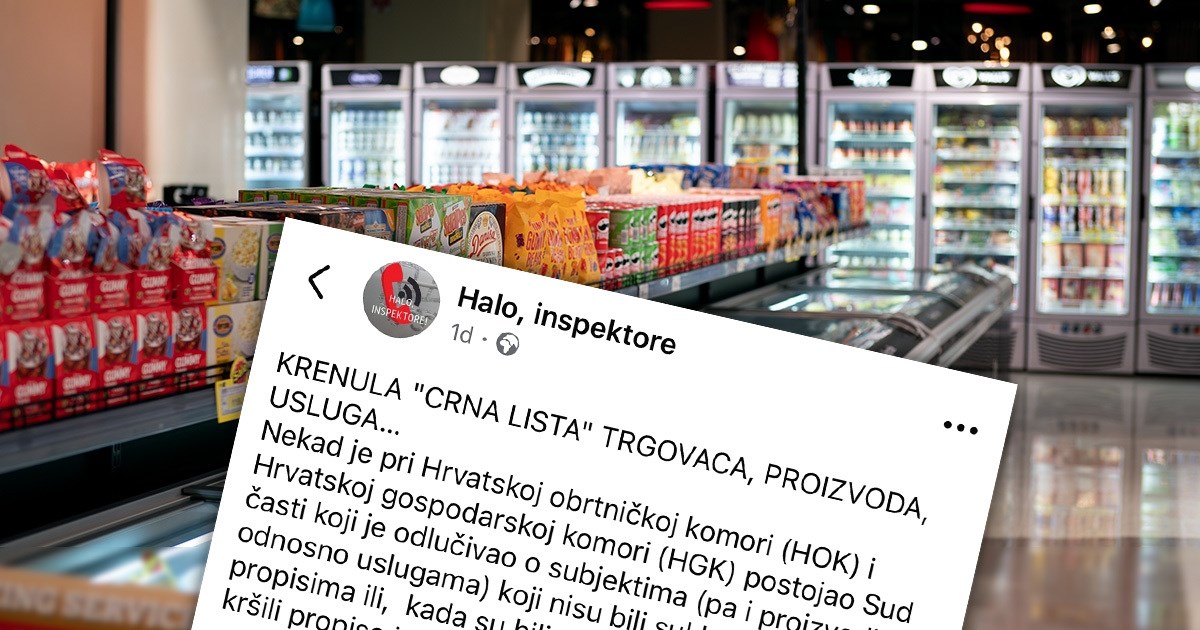 Halo, inspektore pokrenuo crnu listu trgovaca, proizvoda i usluga