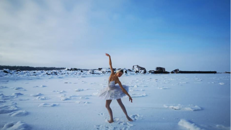 VIDEO Balerina otplesala scenu iz Labuđeg jezera na temperaturi od -15