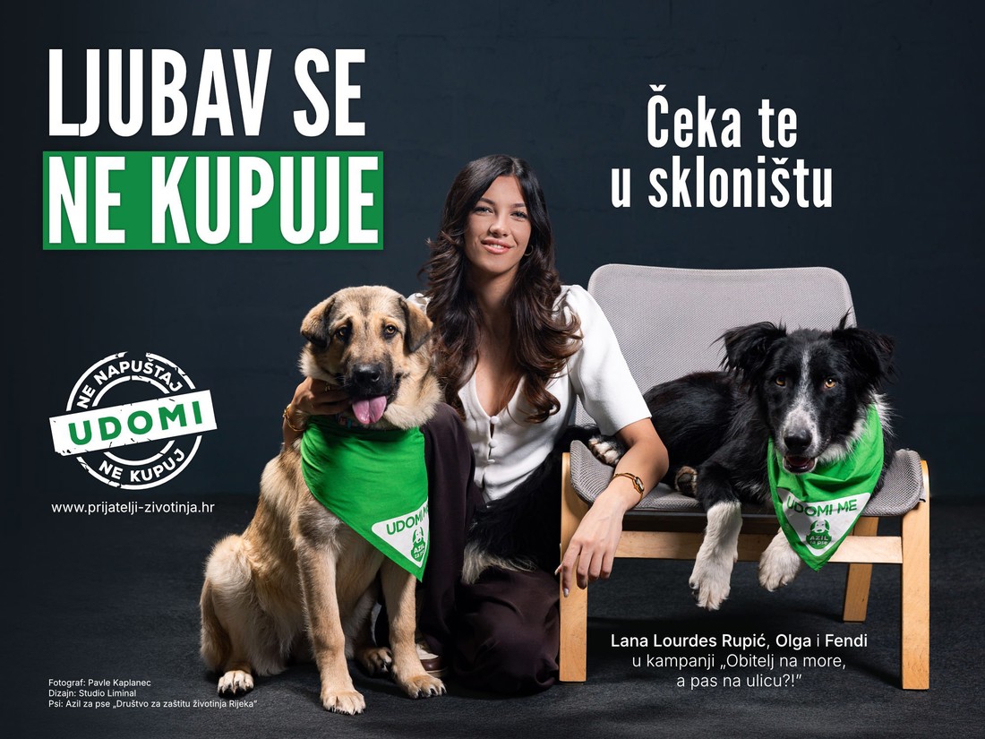 Kći Gorana Višnjića (Kraljica Hrvatske) u kampanji za udomljavanje životinja